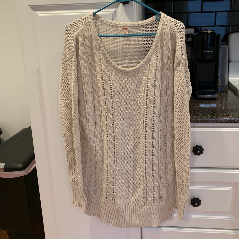 Cream Cable Knit Sweater